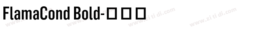 FlamaCond Bold字体转换
